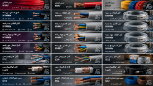 کابل افشان دو رشته NYMHY